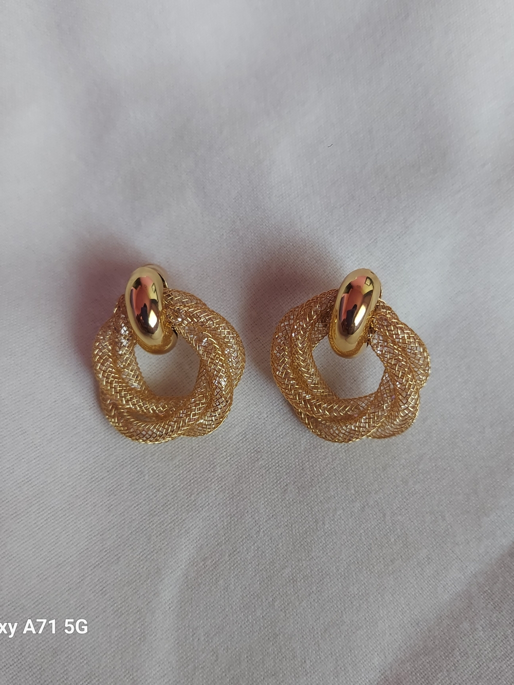 Gold Plated Knot Drop Earrings - Women Jewelry